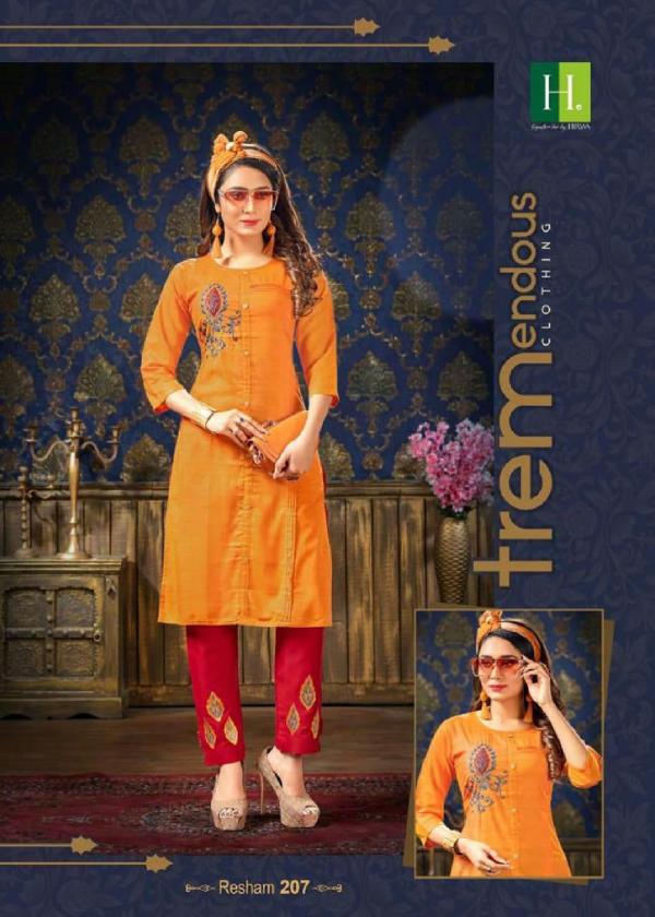 Hirwa Resham Vol 2 Silk Designer Exclusive Kurti pent collection